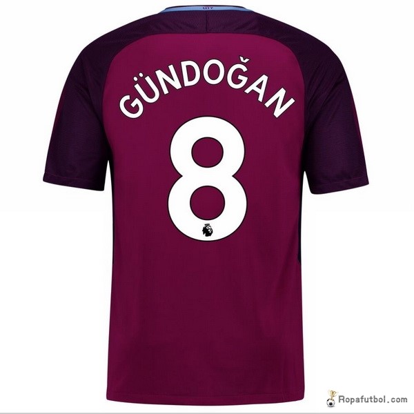 Camiseta Manchester City Replica Segunda Ropa Gundogan 2017/18